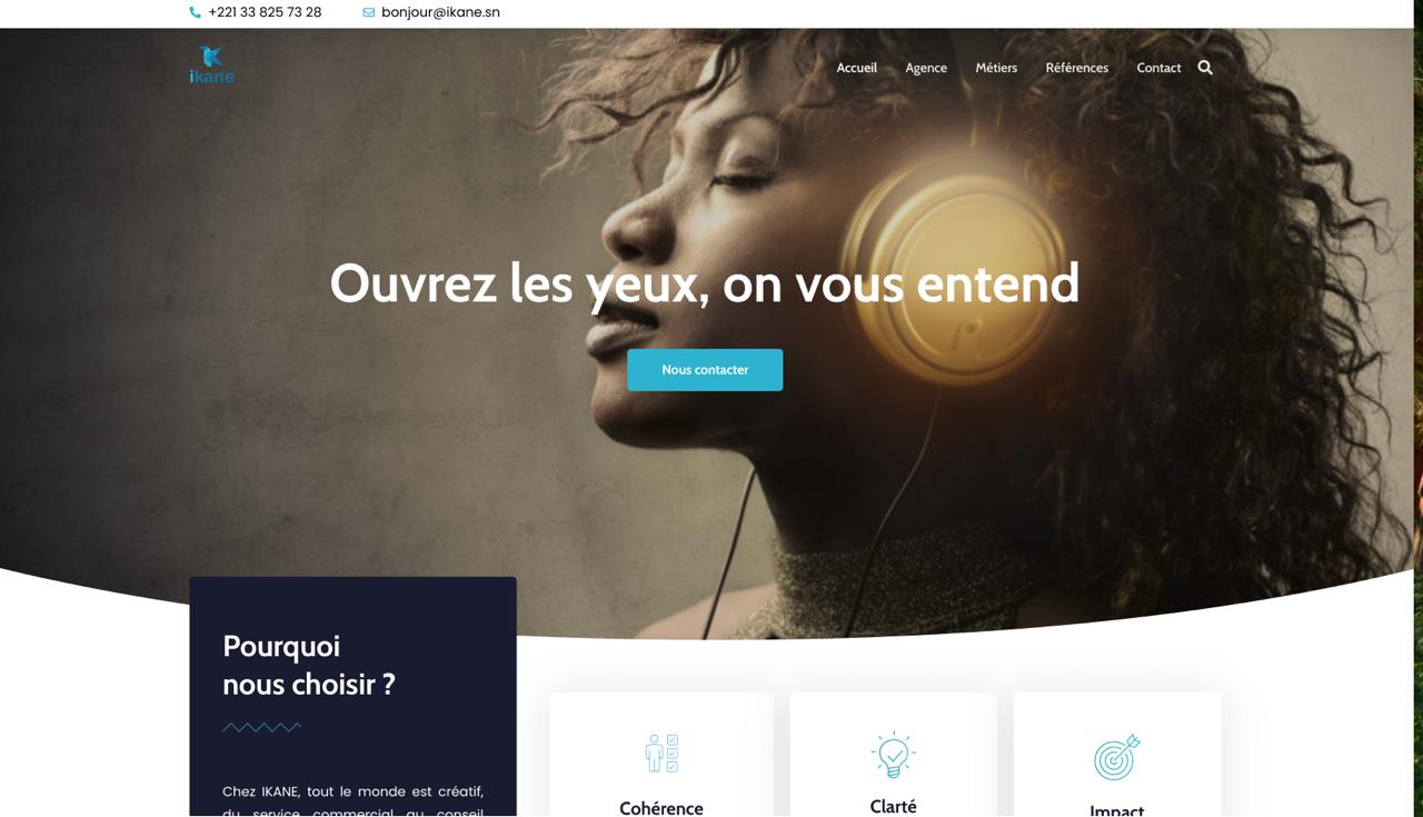 Exemples de sites vitrines réalisés